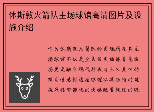 休斯敦火箭队主场球馆高清图片及设施介绍